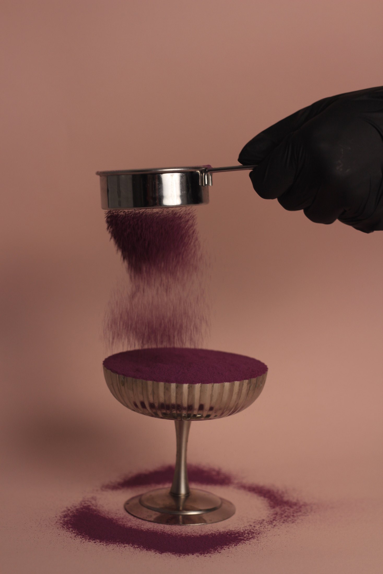 A coupe dessert with a carefully piped finish