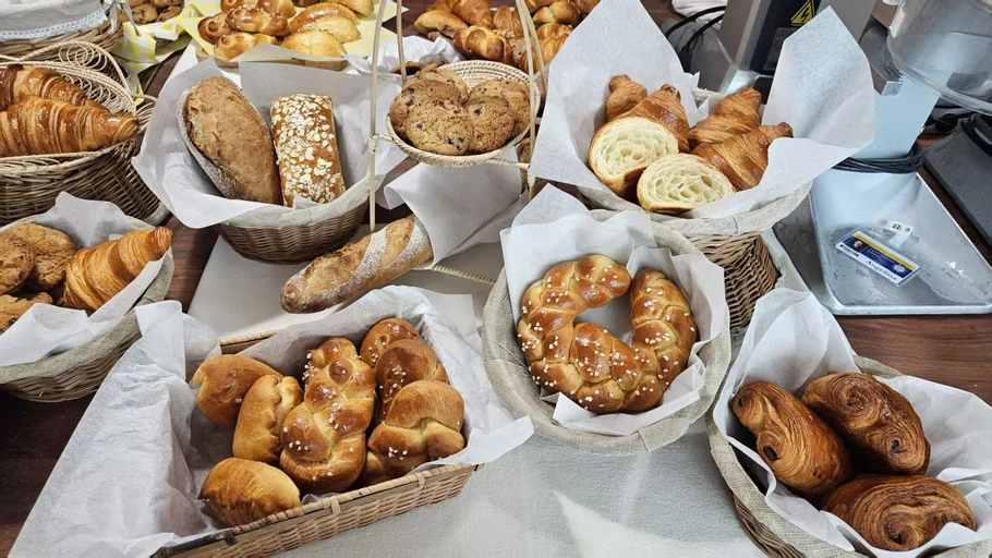 The bread table